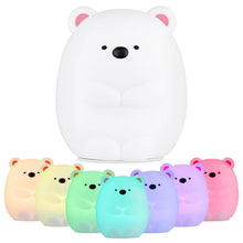 Load image into Gallery viewer, Silicone Squishy Bear Lamp