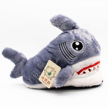 Load image into Gallery viewer, Fuzzy Shark Slippers